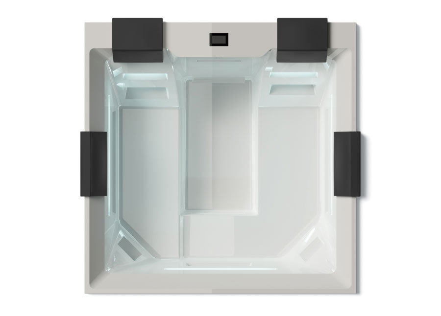 Top view empty Heaven spa